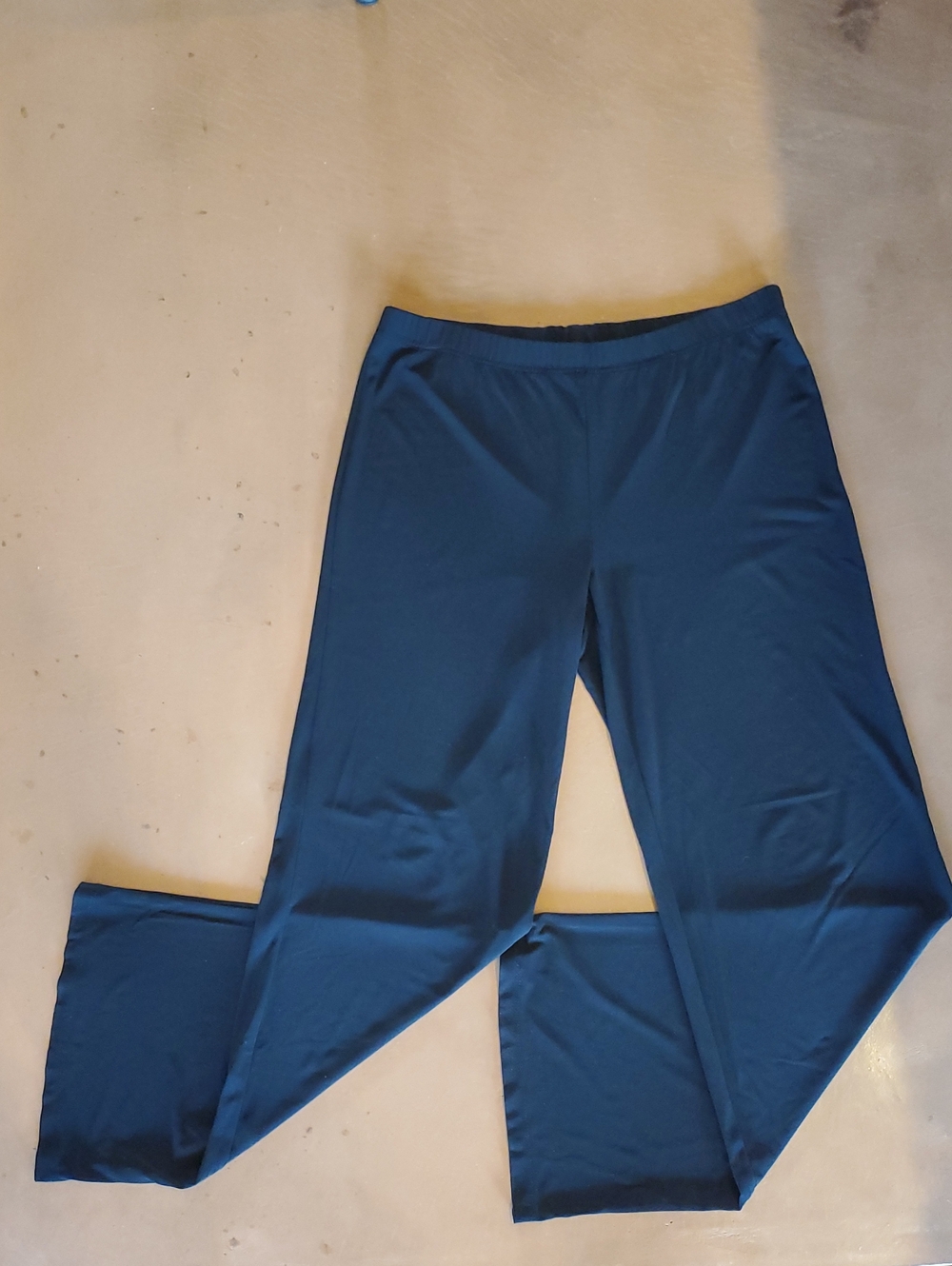 Black Pull-On Stretch Pants Medium